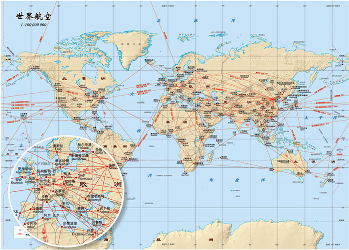 2016世界港口交通地图集(港口分布 一目了然)图片
