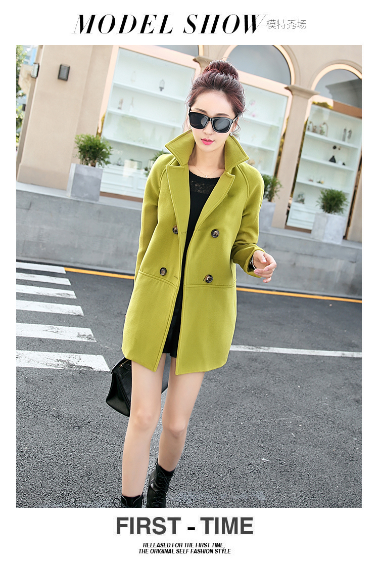 2015 winter clothing new Korean jacket elegant stylish Sau San round-neck collar long-sleeved double row two tablets of detained in long Wild Hair? coats female khaki M picture, prices, brand platters! The elections are supplied in the national character of distribution, so action, buy now enjoy more preferential! As soon as possible.