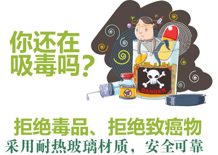 怡万家 保鲜盒 进口 耐热玻璃 便当盒 饭盒 时尚炫彩 九件套