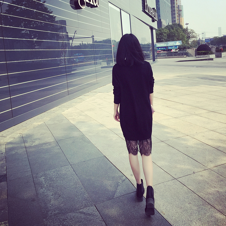 西西小可 裙子2015新品沙滩裙显瘦短袖包臀连衣裙女秋款lyq00341  灰色 M
