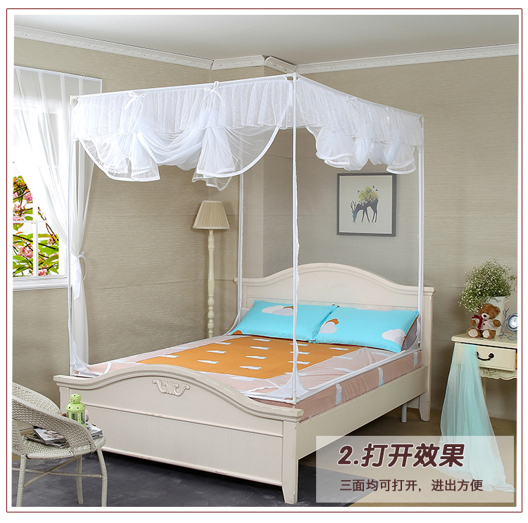 
                                                                                诗诺兰坐床式蒙古包宝宝防摔防蚊蚊帐 儿童蚊帐QWFY 米色单帘头带床笠款 1.8m床                