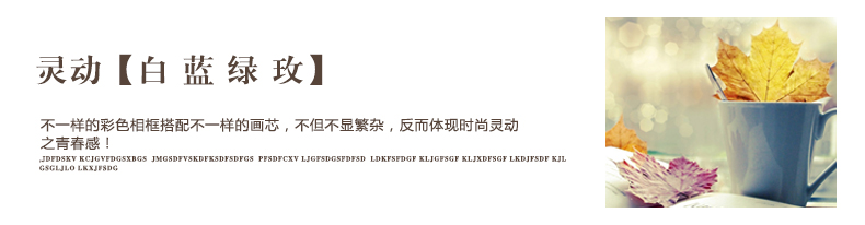 
                                        欧影 26框创意置物架照片墙搁板相片墙音乐相框组合 白蓝绿枚+送2个雕花置物架                