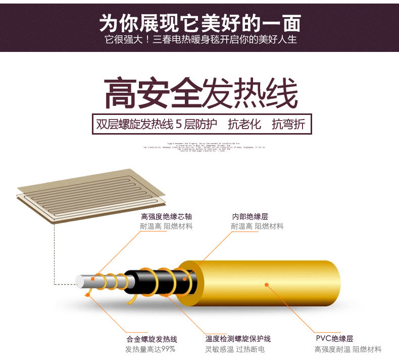 三春护膝毯升级版 暖身毯暖手宝暖脚宝电暖垫插电加热小电热毯 20223发财树