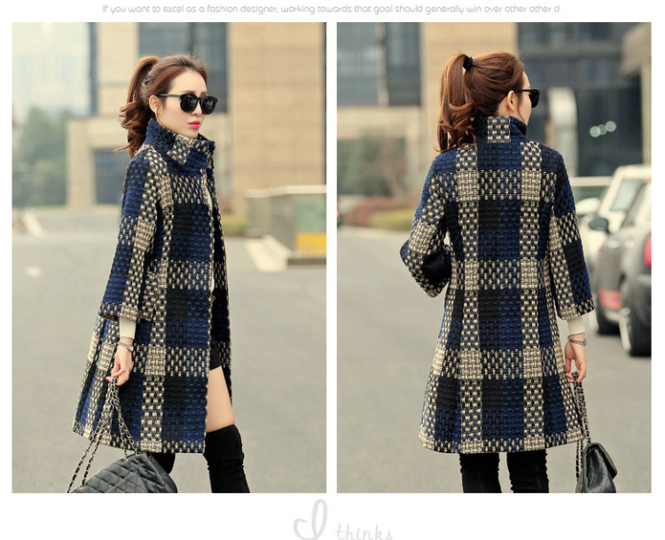 The achievement of the 2015 autumn and winter new Korean fashion in the Sau San Long Seven-sleeved gross? coats navy M picture, prices, brand platters! The elections are supplied in the national character of distribution, so action, buy now enjoy more preferential! As soon as possible.