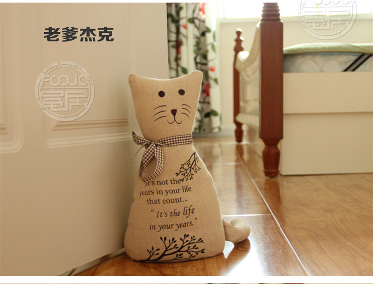 富居FOOJO创意家居生日情人节礼品多功能卡通猫咪系列书挡门挡 猫咪一家-每样1只共4只 通用尺码