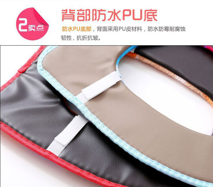 誉洋 粘贴式马桶垫坐便器圈 暖绒座便垫套 卵石灰色
