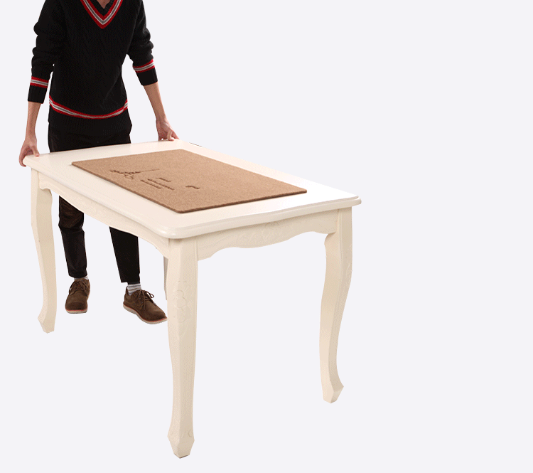 富居 防滑地垫   绒面丝圈绣花入门脚垫 简约门垫 四叶草-黑灰 50*80cm