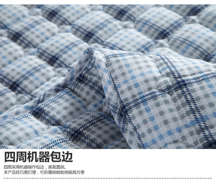 
                                        皛胜家纺 床垫 软床褥 折叠宿舍单双人褥子床护垫 青瓷倾国 90*200cm                