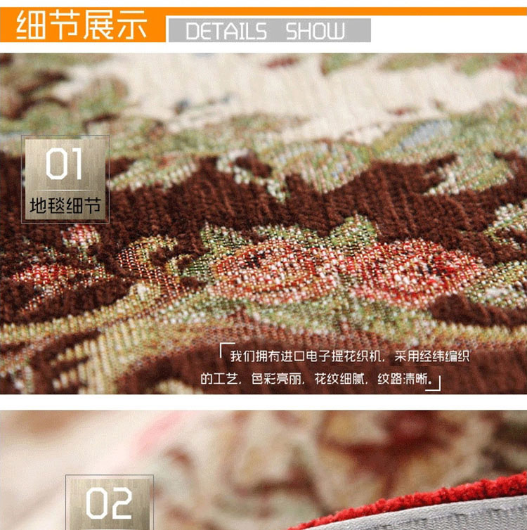 
                                        DAJIAOZHI欧式仿羊毛圆形地毯电脑椅垫书房卧室客厅地垫布艺地毯地垫 蓝 直径120cm                