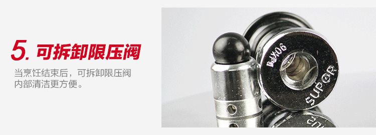 苏泊尔(SUPOR)20cm不锈钢复底高压锅压力锅压力煲YS20ED(明火电磁炉通用)