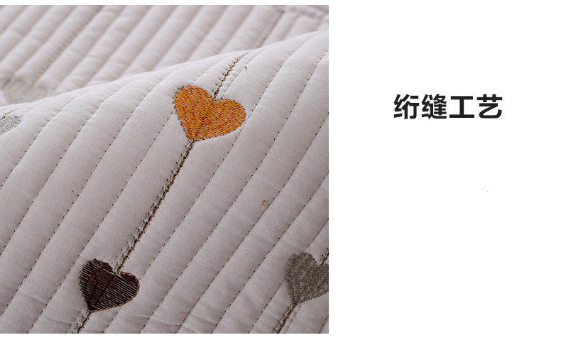 草色帘青韩式沙发垫套装防滑四季布艺组合沙发巾皮沙发套罩坐垫 爱心米白色 90宽小L 贵妃套装