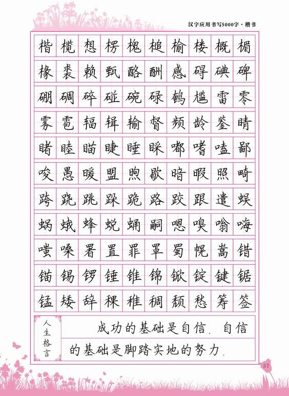 汉字应用书写5000字:楷书 9787539848556