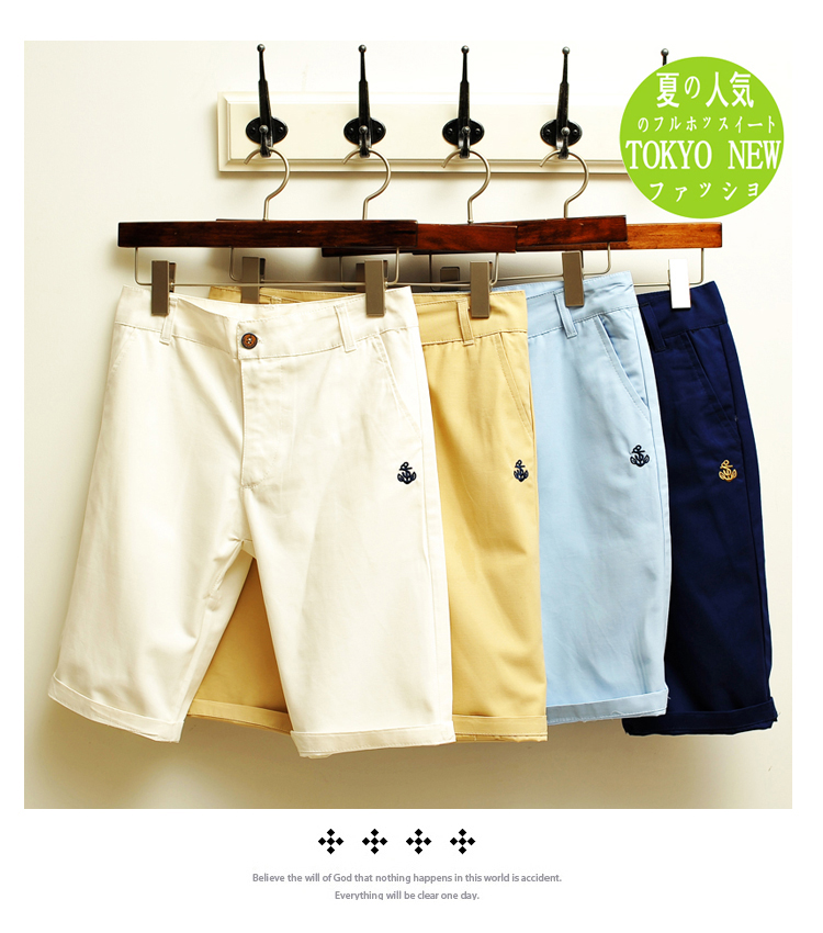 沁鸿服饰 热卖 <em>挂拍</em>4色刺绣休闲<em>短裤</em> 支持货到