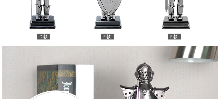 翻旧事 铁艺武士装饰品摆件 欧式工艺品礼品 家居摆设装饰品 6058 0