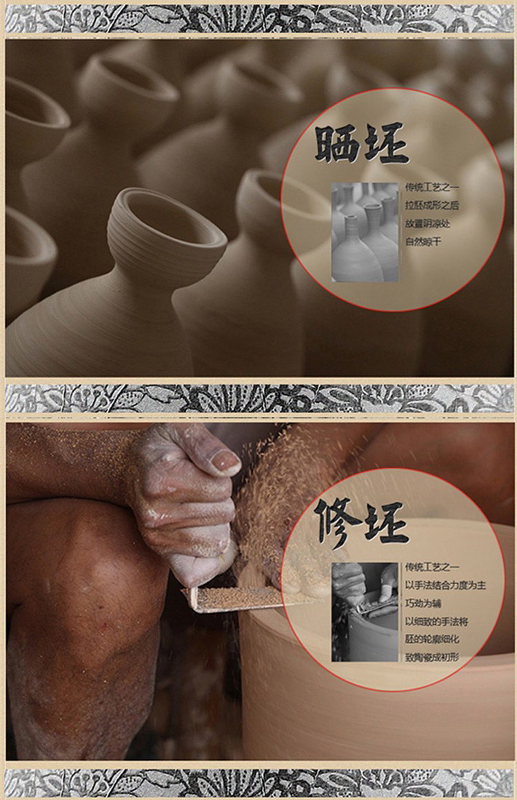 
                                        欧凯隆景德镇陶瓷鱼缸 大号青花山水九龙八鲤 喷泉 加湿器喷水缸 带脚缸 青花喷水鱼缸                