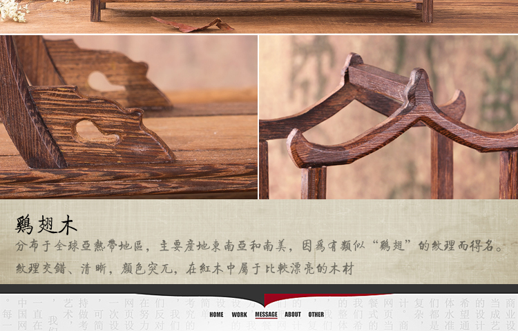
                                                                                景秀缘 景德镇陶瓷器 手绘迷你小花瓶 仿古青花瓷现代时尚博古架装饰摆件 实木架 A款缠枝莲                