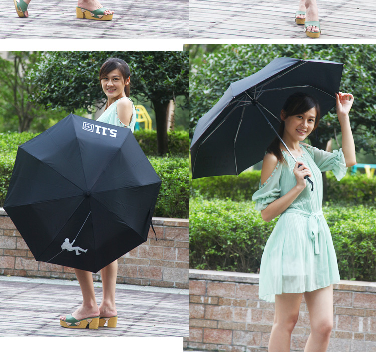 
                                        跃高新款全自动三折折叠伞自开自收防紫外线晴雨伞商务遮阳伞太阳伞5113 大黑色                