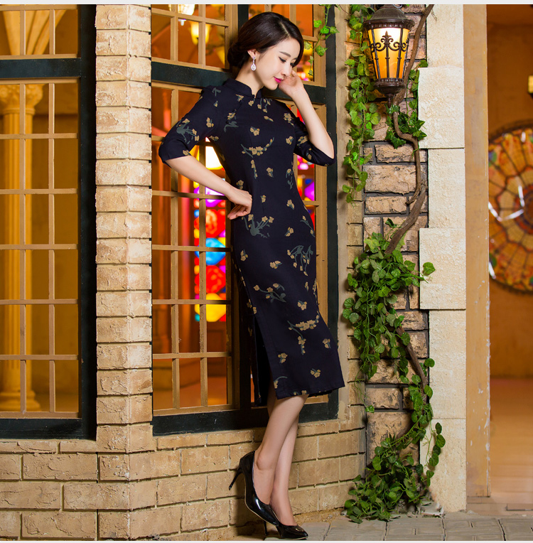 Oh, 2015 New fall blog for women of nostalgia for the video in the thin qipao Sau San large cuff improved linen long skirt qipao garden XXL picture, prices, brand platters! The elections are supplied in the national character of distribution, so action, buy now enjoy more preferential! As soon as possible.