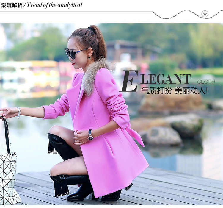 The autumn and winter new gross girls jacket? Long Nagymaros collar Korean windbreaker winter coats that a plush coat stylish pink? S picture, prices, brand platters! The elections are supplied in the national character of distribution, so action, buy now enjoy more preferential! As soon as possible.