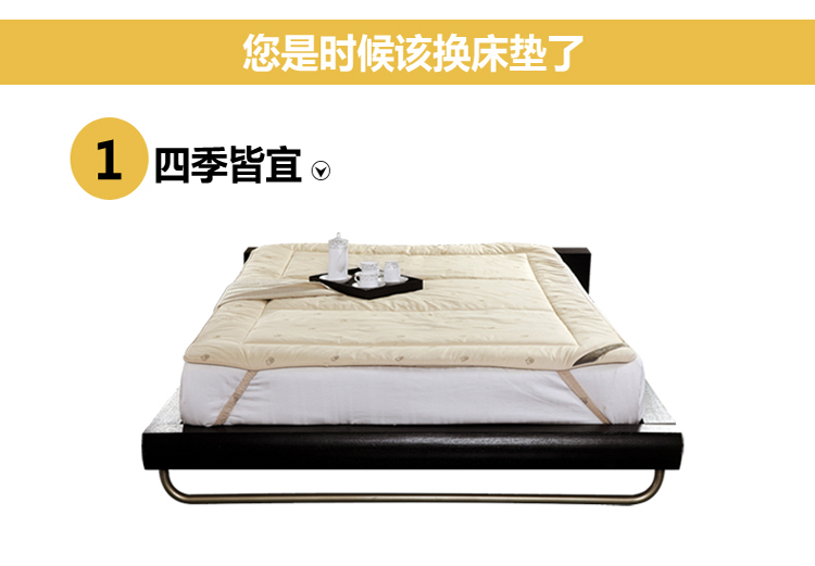 
                                                                                博洋家纺 羊毛床褥子 全棉羊毛垫子床垫 双人加厚冬季保暖床垫保护垫 馨雅型羊毛床褥 1.8米床                