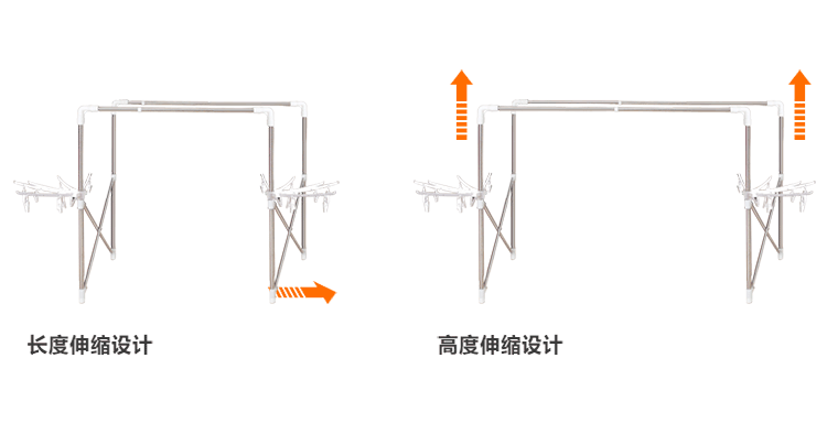
                                        亿加亿阳台晾衣杆不锈钢双杆折叠晒衣架 X型落地式晾衣架颜色随机（白/冷灰） 红色                
