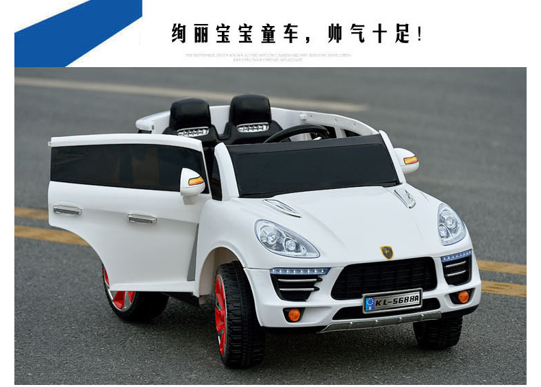 新款儿童电动车四轮双驱越野遥控玩具汽车可坐宝宝保时捷卡宴童车