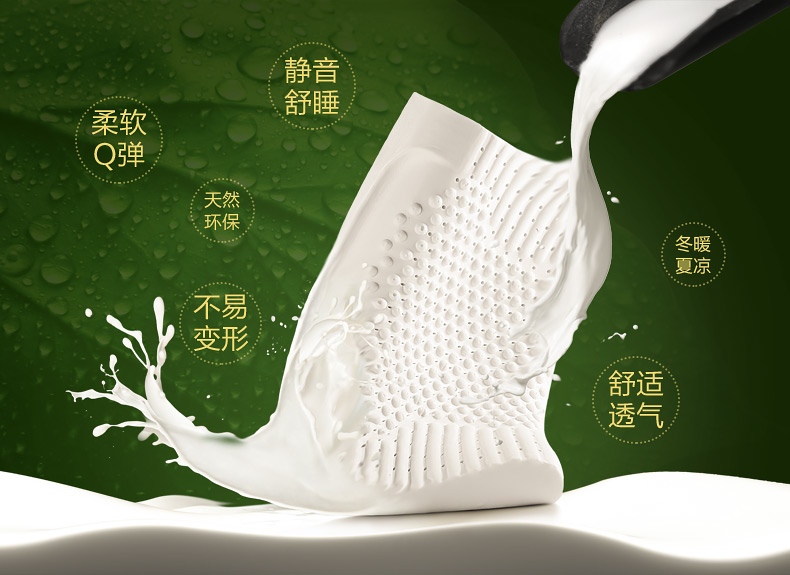
                                        【佳奥】（JAGO）泰国天然乳胶枕颈椎橡胶记忆枕头成人进口睡眠枕芯 透气颗粒款 天空蓝                