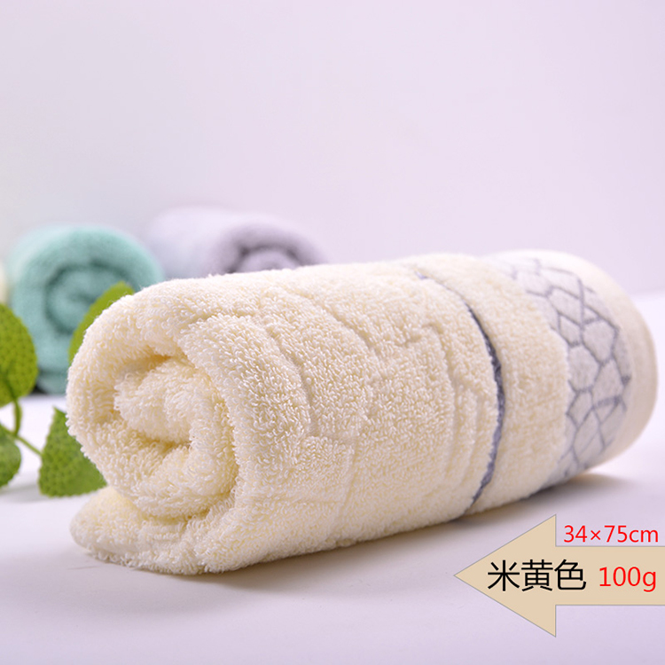 
                                        珍喜纯棉洗脸毛巾 吸水柔软加厚素色大毛巾 成人男女洗脸帕面巾 送礼毛巾定制绣字 天蓝色 34*76CM                