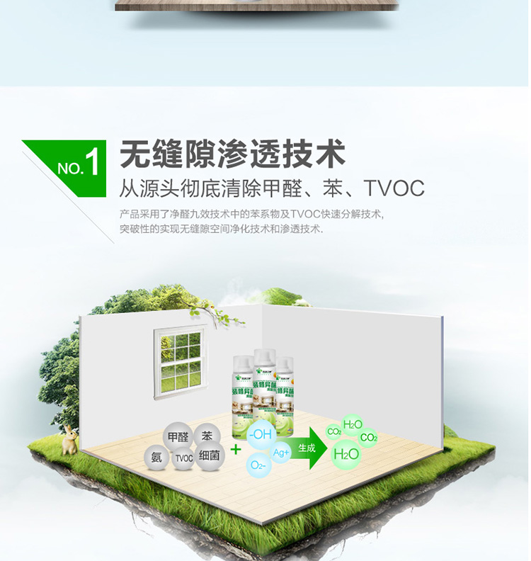 
                                        格瑞卫康 家居异味吸甲醛清除剂 除甲醛 新房装修汽车新车室内厕所净化除味 650ml                