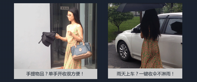 
                                        德国进口Euro Schirm风暴伞全自动伞折叠伞三折晴雨伞德国伞男女礼品纯黑色商务雨伞 3401黑色 防爆款                