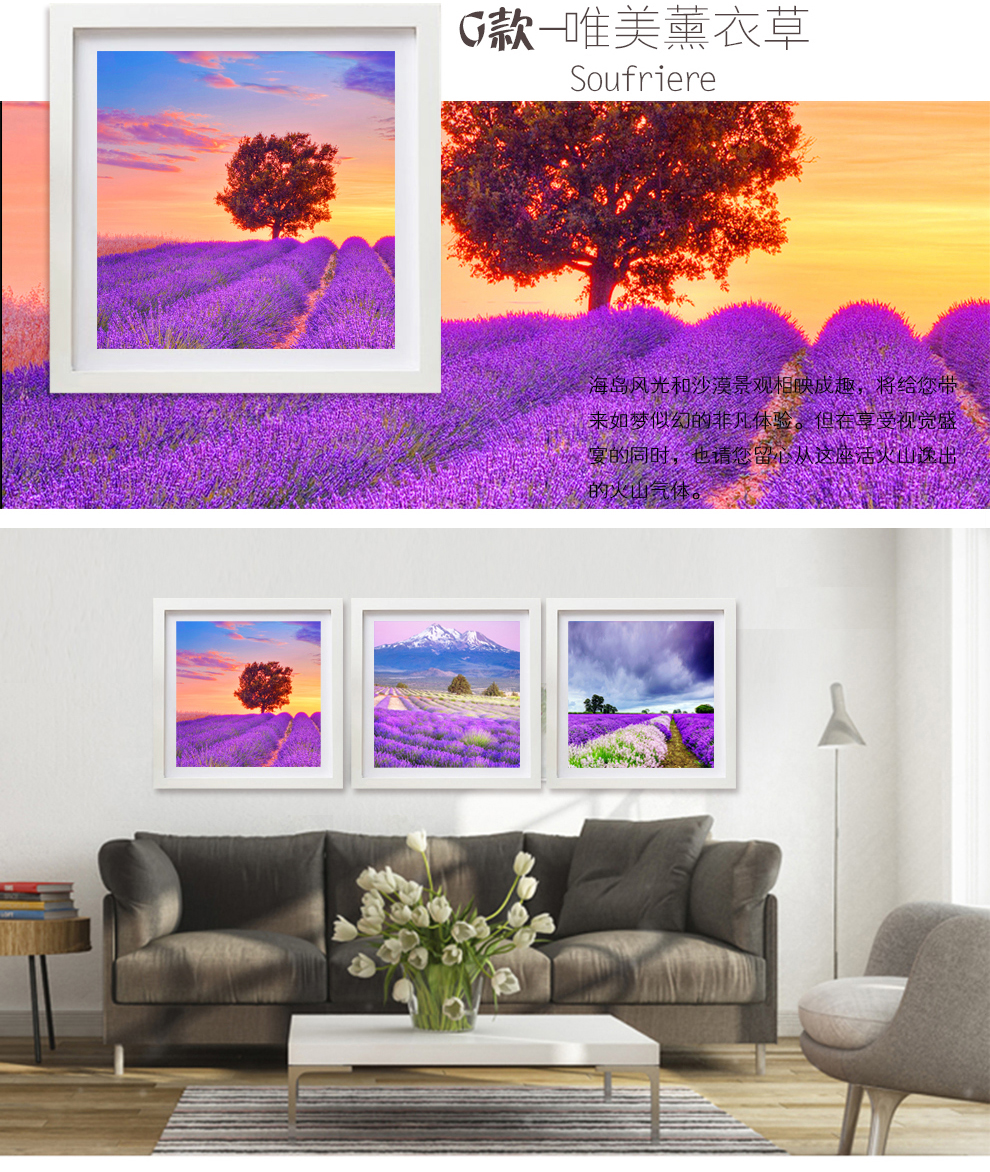 
                                        易品（YIPIN） 装饰画客厅现代简约沙发背景墙三联画挂画荷韵新中式墙画壁画 藕花深处 50*50一套三幅                