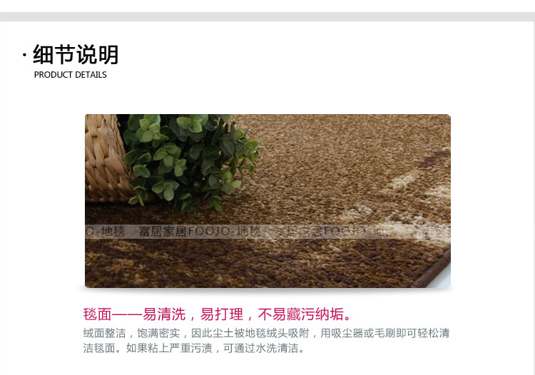 
                                        富居  地垫 门外脚垫 卫生间门垫 花边方格-45*75cm                