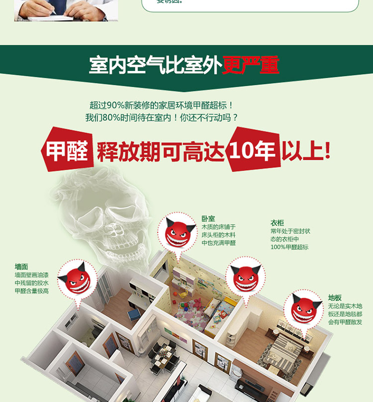 
                                        朗森清朗生物酶去除甲醛清除剂 家用型新房装修甲醛清除捕捉净化剂除味剂                