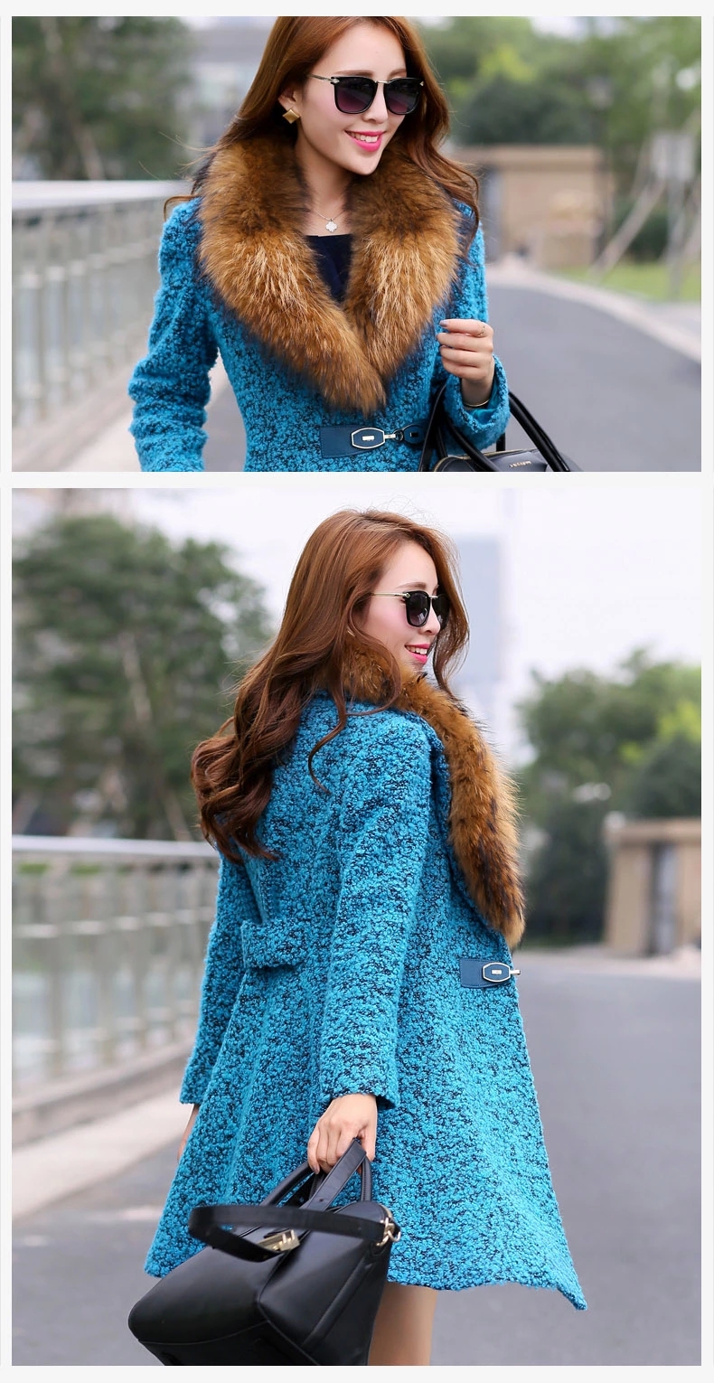 Charlene Choi 2015 autumn and winter and new gross girls jacket? Long woolen coat gross? coats of Sau San a wool coat female 8861# Peacock Blue 2XL Photo, prices, brand platters! The elections are supplied in the national character of distribution, so action, buy now enjoy more preferential! As soon as possible.