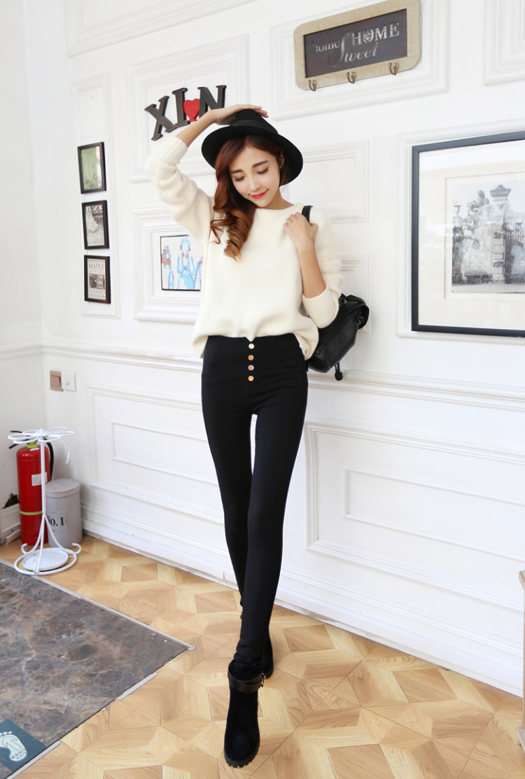 2015 Autumn and winter Zz&ff new Korean large relaxd the lint-free thick pencil Castor, forming the elastic trousers leisure video thin black trousers XXXL picture, prices, brand platters! The elections are supplied in the national character of distribution, so action, buy now enjoy more preferential! As soon as possible.