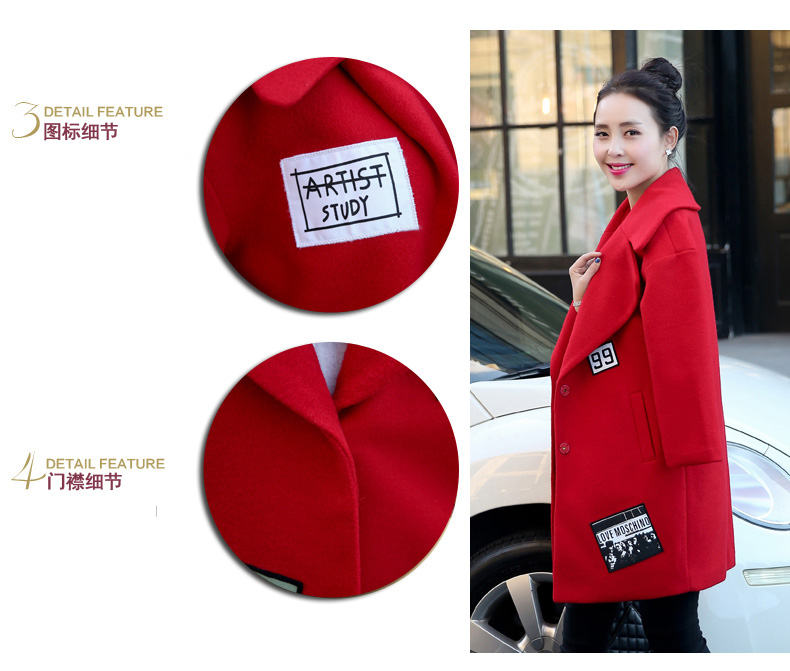Overnight snow 2015 new era of autumn and winter Sau San Korean girl in gross? jacket long stylish shoulder wool coat female thick red? M picture, prices, brand platters! The elections are supplied in the national character of distribution, so action, buy now enjoy more preferential! As soon as possible.
