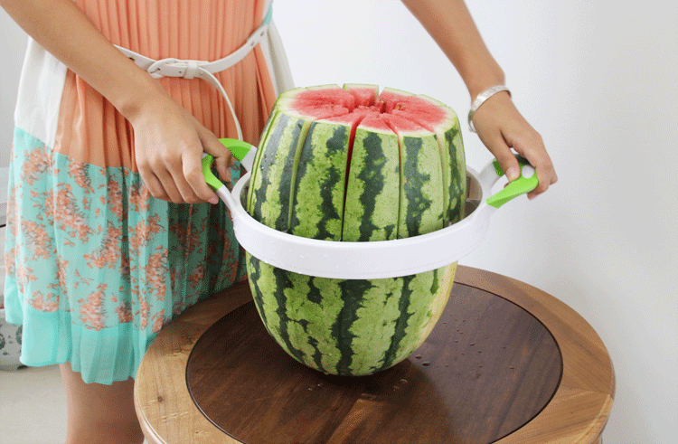 贩美丽 水果分割器 不锈钢大号切西瓜神器 哈密瓜西瓜