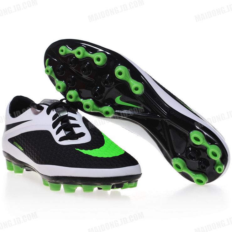 Nike 毒蜂足球鞋AG短钉 足球鞋599848 黑绿白
