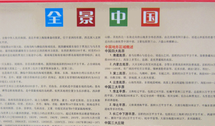2017年 中国全图 竖版中国地图 南海一体地图