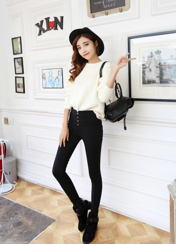 2015 Autumn and winter Zz&ff new Korean large relaxd the lint-free thick pencil Castor, forming the elastic trousers leisure video thin black trousers XXXL picture, prices, brand platters! The elections are supplied in the national character of distribution, so action, buy now enjoy more preferential! As soon as possible.