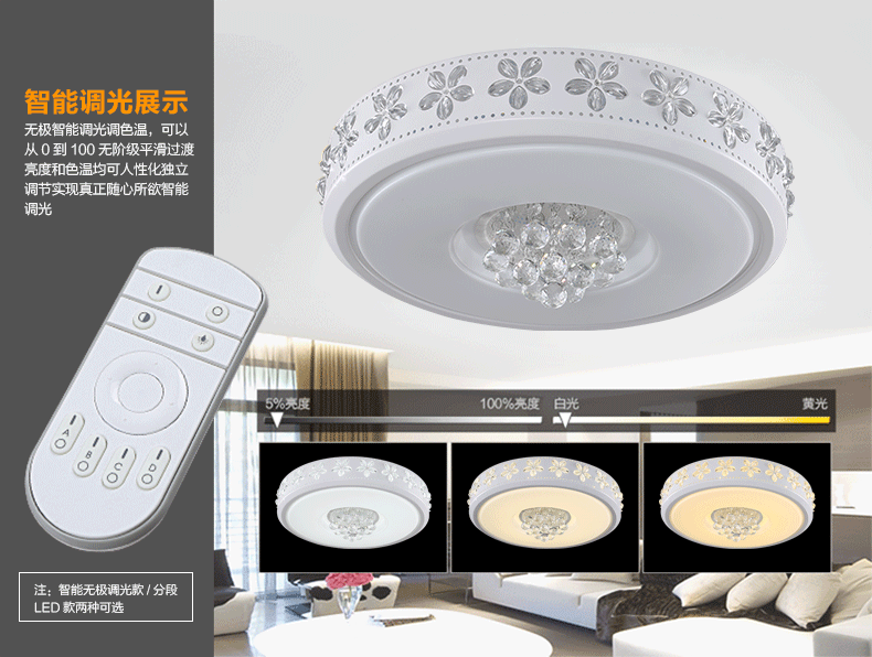 健康民居led吸顶灯客厅灯卧室餐厅灯现代简约灯具灯饰
