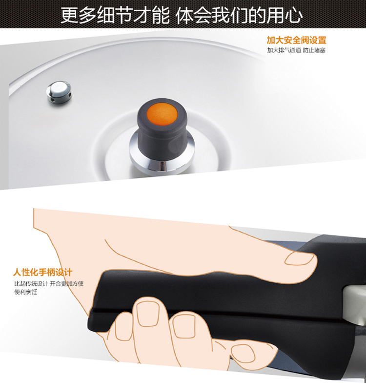 苏泊尔(SUPOR)24cm铝合金高压锅带蒸格压力锅压力煲YL249H2(明火燃气灶专用)