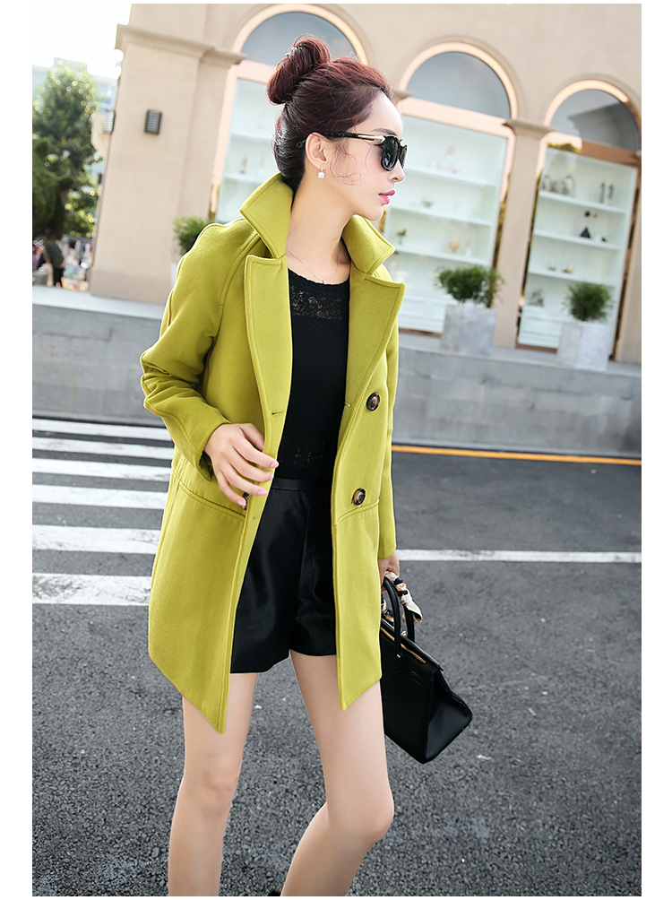 2015 winter clothing new Korean jacket elegant stylish Sau San round-neck collar long-sleeved double row two tablets of detained in long Wild Hair? coats female khaki M picture, prices, brand platters! The elections are supplied in the national character of distribution, so action, buy now enjoy more preferential! As soon as possible.
