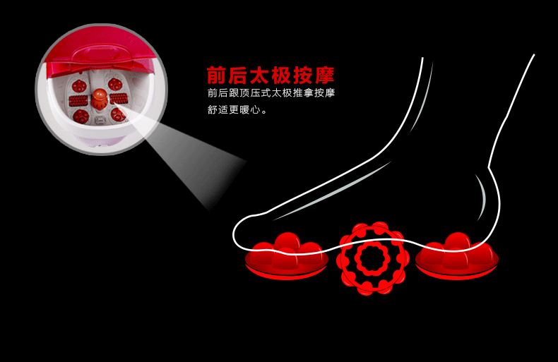 朗欣特（Lancent）ZY-8688DS全自动按摩电动加热恒温深桶足浴盆