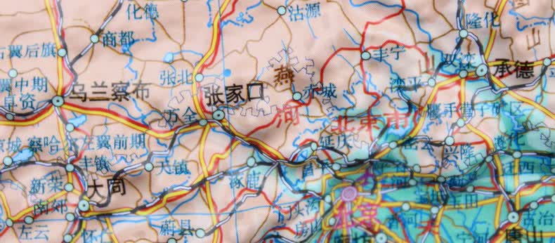 【划区】中国地形图 世界地形图 套装 立体凹凸地图 830mmx610mm 2张