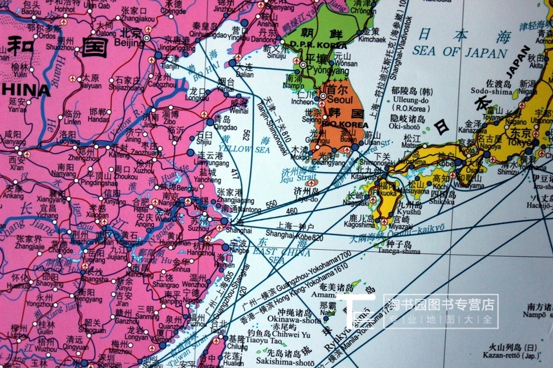 2021世界海运交通图世界港口地图世界交通地图挂图11米23米航海路线