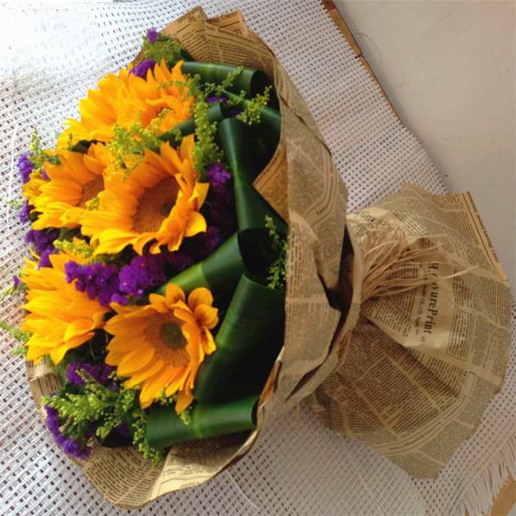 9朵向日葵勿忘我鲜花速递杭州北京上海同城快