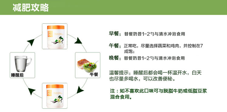 嘉康利Shaklee纤奇奶昔康宝莱奶昔减肥效果更