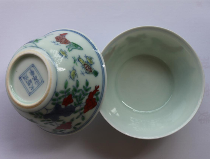 
                                        淘瓷缘陶瓷茶碗景德镇手绘青花斗彩瓷器茶具品茗杯茶杯水杯鸡缸杯瓷杯茶盏纯手工茶盅 生机                