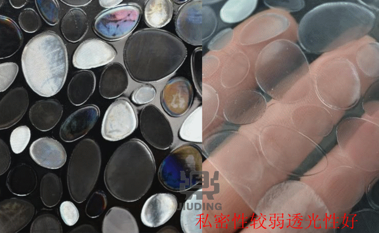 莱恩斯无胶静电玻璃贴膜透光不透明窗户贴纸厨房窗贴遮光玻璃贴纸窗纸磨砂免胶静电玻璃贴膜 0.3米宽1米长七彩石